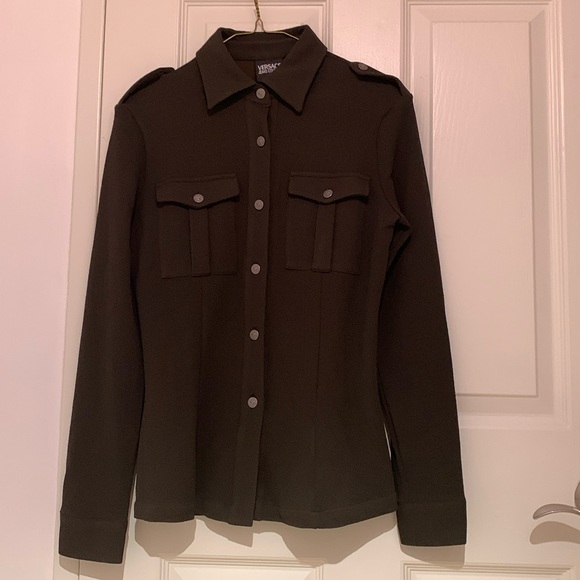 Versance Jeans Couture military style shirt - Picture 2 of 13